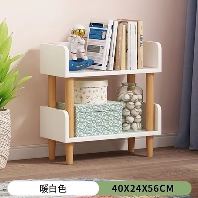 বেডরুম মাল্টিকালারের জন্য OEM ফ্রিস্ট্যান্ডিং কণা বোর্ড বুকশেল্ফ 2 শেলফ কাঠের বুককেস