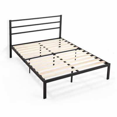 OEM কাঠের ধাতু আসবাবপত্র slats লোহা বিছানা ফ্রেম রানী আকার