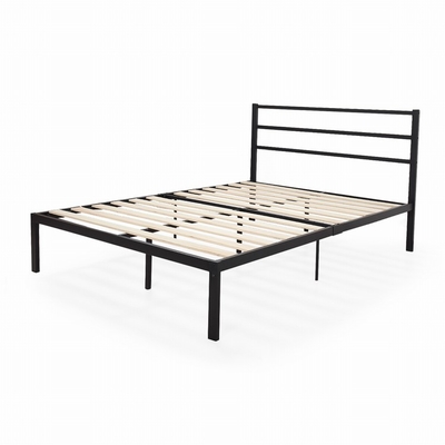 OEM কাঠের ধাতু আসবাবপত্র slats লোহা বিছানা ফ্রেম রানী আকার